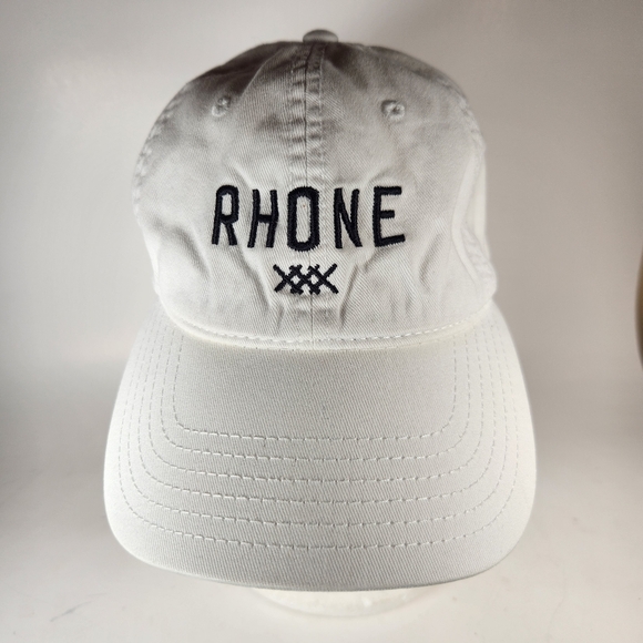RHONE Other - RHONE Cap Strap Back White Trucker Cotton Dad Hat Logo Baseball